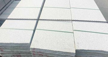 阜新芝麻白毛板，石材毛板