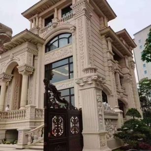 阜新黄金麻别墅外墙异形定制