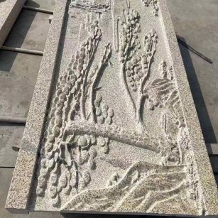 阜新黄金麻别墅雕刻版 别墅私人定制